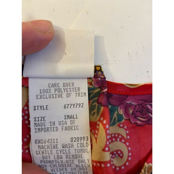 Vintage intimate moods pj gown USA Medium M red - Picture 4 of 7